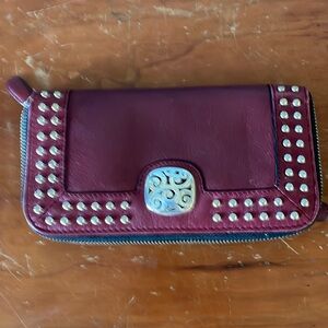 Beautiful Brighton, leather and silver wallet